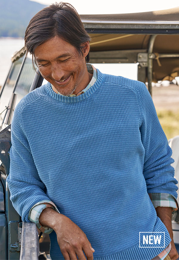 Textured Cotton Sweaters.