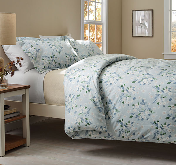 Premium Egyptian Cotton Percale Bedding.