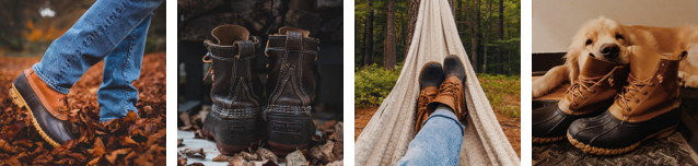People and pets enjoying Bean Boots