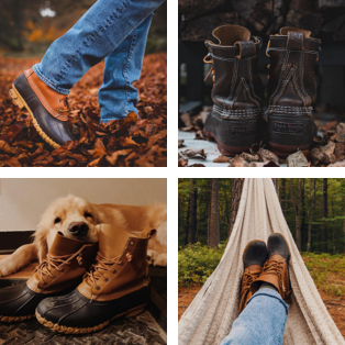 People and pets enjoying Bean Boots