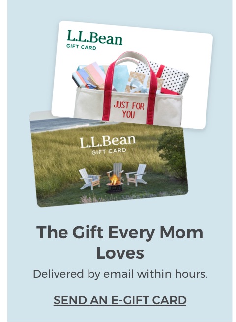 The gift every mom loves. E-gift cards delivered by email within hours.