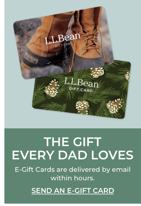 The gift every Dad loves. E-Gift cards are delivered by email within hours.